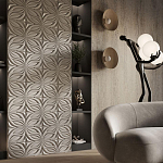 Гипсовая 3D панель с принтографией PM-37 варинант исполнения - 1 | Loft Concept в Казани