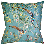 Подушка декоративная с изображением птиц в саду Chinoiserie Birds in a Tree Cushion варинант исполнения - 1 | Loft Concept в Казани