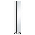 Шкаф-пенал белый с зеркальной дверцей Strict Lines варинант исполнения - 1 | Loft Concept в Казани