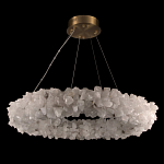 Люстра кольцевая из натурального горного хрусталя Harmonious Crystal Circles варинант исполнения - 2 | Loft Concept в Казани