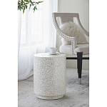 Приставной столик с рисунком из раковин устриц Bone Inlay варинант исполнения - 6 | Loft Concept в Казани