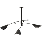 Потолочный светильник с подвижными плафонами Aracea Black Ceiling Lamp варинант исполнения - 1 | Loft Concept в Казани