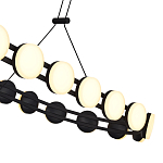 Люстра овальная с круглыми светодиодными источниками света Maxine Light варинант исполнения - 13 | Loft Concept в Казани