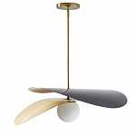 Люстра круглая с 2-мя металлическими абажурами Andromeda варинант исполнения - 1 | Loft Concept в Казани