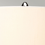 Настольная лампа с шарообразным прозрачным основанием из цветного переработанного стекла и белым цилиндрическим абажуром Elstead Lighting варинант исполнения - 9 | Loft Concept в Казани