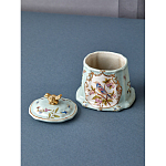 Шкатулка голубого цвета с рисунком и состаренным эффектом Eden Garden варинант исполнения - 6 | Loft Concept в Казани