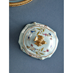 Шкатулка голубого цвета с рисунком и состаренным эффектом Eden Garden варинант исполнения - 5 | Loft Concept в Казани