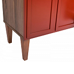 ТВ-тумба красная из массива бука с 2-мя дверками и ящиком Wenge Light варинант исполнения - 6 | Loft Concept в Казани