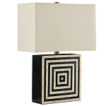 Настольная лампа с квадратным основанием и прямоугольным абажуром Neat Lines варинант исполнения - 4 | Loft Concept в Казани