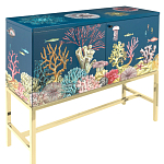 Буфет ручная роспись в морском стиле Cabinet Fondo Marino  варинант исполнения - 1 | Loft Concept в Казани