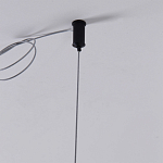 Люстра подвесная светодиодная черный металл Ring Horizontal варинант исполнения - 7 | Loft Concept в Казани