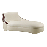 Премиальная кушетка с вставками из кожи Holland варинант исполнения - 1 | Loft Concept в Казани