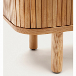 Буфет из ясеневого шпона с открытыми полками и 2-мя раздвижными дверями Toinette варинант исполнения - 4 | Loft Concept в Казани