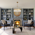 Люстра подвесная круглая со стеклянными трубками Nembus варинант исполнения - 5 | Loft Concept в Казани