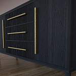 Буфет Primo с тремя ящиками и двумя фасадами Черный дуб варинант исполнения - 7 | Loft Concept в Казани