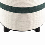 Пуф с плетеной светло-бежевой обивкой Serene Holidays варинант исполнения - 3 | Loft Concept в Казани