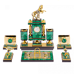 Настольный письменный набор из малахита с декором в виде лошади Leader Organizer варинант исполнения - 1 | Loft Concept в Казани