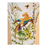 Ваза из фарфора с бронзовой стрекозой  Paradise Dragonfly варинант исполнения - 8 | Loft Concept в Казани