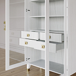 Дизайнерский шкаф витрина Elsa Dreams White с 4-мя ящиками варинант исполнения - 8 | Loft Concept в Казани