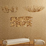 Люстра в форме золотой чаши из кораллов Coral Decor варинант исполнения - 3 | Loft Concept в Казани