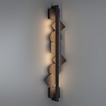 Бра вертикальное с черными кругами и квадратами Gravyura варинант исполнения - 6 | Loft Concept в Казани