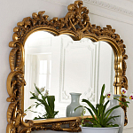 Зеркало настенное в ажурной раме в стиле барокко Ornate Ornaments варинант исполнения - 1 | Loft Concept в Казани