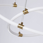 Люстра подвесная с двумя пересекающимися белыми светодиоидными кольцами Luke Lampco Tracer Lamp варинант исполнения - 4 | Loft Concept в Казани