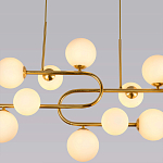 Люстра подвесная с белыми лампами в форме шара Flute варинант исполнения - 2 | Loft Concept в Казани
