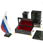 Настольный письменный набор из нефрита в подарочной коробке Victorious варинант исполнения - 7 | Loft Concept в Казани