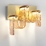 Бра волнистой формы из фактурного стекла Big Wave варинант исполнения - 6 | Loft Concept в Казани