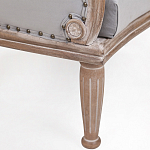 Кресло низкое с мягкой обивкой из велюра на 4-х деревянных ножках Emile Armchair grey варинант исполнения - 4 | Loft Concept в Казани