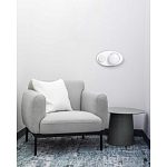 Бра овальной формы белого цвета с 2-мя лампами Lunar Pebbles варинант исполнения - 8 | Loft Concept в Казани