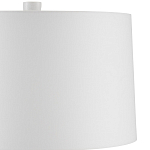 Настольная лампа с корпусом в форме вазы и белым абажуром Lots of Strokes варинант исполнения - 2 | Loft Concept в Казани