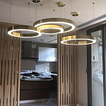 Люстра Light Ring Horizontal Латунь варинант исполнения - 3 | Loft Concept в Казани