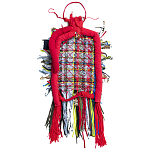 Настенный ковер разноцветный из одежды Heart варинант исполнения - 1 | Loft Concept в Казани