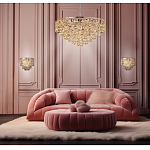 Люстра каскадная с подвесками в форме колец Galaxy of Light варинант исполнения - 8 | Loft Concept в Казани