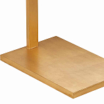 Торшер с прямоугольным абажуром на золотом металлическом каркасе Rectangular Plane  варинант исполнения - 3 | Loft Concept в Казани