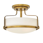 Потолочный светильник с круглым матовым белым плафоном Hinkley варинант исполнения - 5 | Loft Concept в Казани