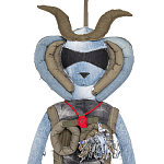 Кукла из джинсовой одежды и армейских палаток Rusalka Jeans&Tents варинант исполнения - 2 | Loft Concept в Казани