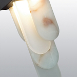 Подвесной светильник с белыми вертикальными элементами Alabaster Totem варинант исполнения - 5 | Loft Concept в Казани