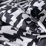 Мебельная ткань Жаккард черно-белый принт 145 см T2-126 варинант исполнения - 2 | Loft Concept в Казани