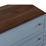 Комод серый из массива бука с 3-мя ящиками Wenge Light варинант исполнения - 2 | Loft Concept в Казани
