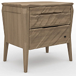 Тумба прикроватная из массива дуба с 2-мя ящиками Tasteful Furniture варинант исполнения - 1 | Loft Concept в Казани