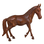 Статуэтка из дерева суар дикая лошадь Wild Horses варинант исполнения - 4 | Loft Concept в Казани