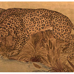 Картина с изображением Леопардов Leopards by stream варинант исполнения - 2 | Loft Concept в Казани