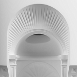 Встраиваемый в стену гипсовый светильник под покраску с арками и рельефными колоннами Antiquity Athena варинант исполнения - 6 | Loft Concept в Казани