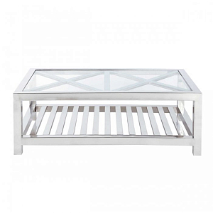 Журнальный стол Brilliant Glass X-X Table