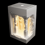 Встраиваемый в стену гипсовый светильник под покраску с колоннами и арками в античном стиле Antiquity Athena варинант исполнения - 3 | Loft Concept в Казани