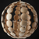 Люстра в форме шара с декором из круглых декоративных элементов Texture Discs варинант исполнения - 3 | Loft Concept в Казани