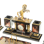 Настольный письменный набор из яшмы и долерита с декором в виде коня Manager Organizer варинант исполнения - 2 | Loft Concept в Казани